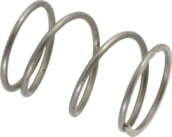 Value Collection - 0.72" OD, 0.054" Wire, 1" Free Length, Music Wire Compression Stock Springs Spring - 15.12 Lb Spring Rating - Apex Tool & Supply