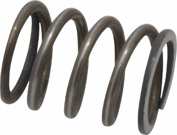 Value Collection - 0.72" OD, 0.08" Wire, 1" Free Length, Music Wire Compression Stock Springs Spring - 61.34 Lb Spring Rating - Apex Tool & Supply