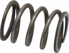 Value Collection - 0.72" OD, 0.08" Wire, 1" Free Length, Music Wire Compression Stock Springs Spring - 61.34 Lb Spring Rating - Apex Tool & Supply