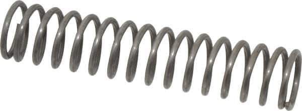 Value Collection - 0.72" OD, 0.08" Wire, 3-1/2" Free Length, Music Wire Compression Stock Springs Spring - 15.42 Lb Spring Rating - Apex Tool & Supply