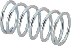 Value Collection - 0.85" OD, 0.08" Wire, 1-1/2" Free Length, Music Wire Compression Stock Springs Spring - 29 Lb Spring Rating - Apex Tool & Supply