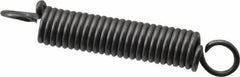 Made in USA - 1/8" OD, 3.17 Lb Max Load, 1.07" Max Ext Len, 0.02" Wire Diam Spring - 8.27 Lb/In Rating, 0.57 Lb Init Tension, 3/4" Free Length - Apex Tool & Supply