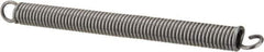 Made in USA - 1/8" OD, 3.17 Lb Max Load, 2.32" Max Ext Len, 0.02" Wire Diam Spring - 3.2 Lb/In Rating, 0.57 Lb Init Tension, 1-1/2" Free Length - Apex Tool & Supply