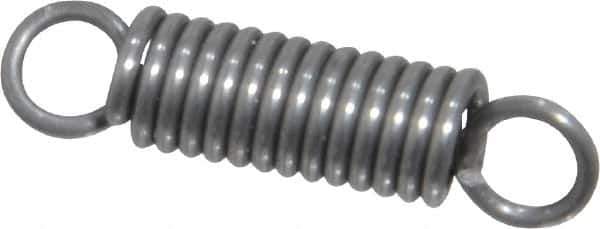 Made in USA - 3/16" OD, 8.23 Lb Max Load, 0.91" Max Ext Len, 0.032" Wire Diam Spring - 37.76 Lb/In Rating, 1.9 Lb Init Tension, 3/4" Free Length - Apex Tool & Supply