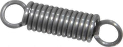 Made in USA - 3/16" OD, 8.23 Lb Max Load, 0.91" Max Ext Len, 0.032" Wire Diam Spring - 37.76 Lb/In Rating, 1.9 Lb Init Tension, 3/4" Free Length - Apex Tool & Supply