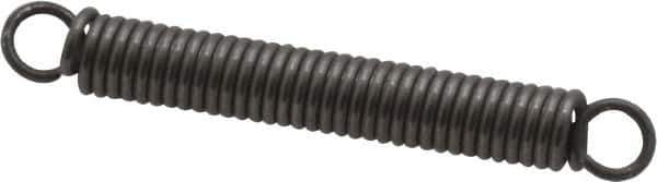 Made in USA - 3/16" OD, 8.23 Lb Max Load, 2.03" Max Ext Len, 0.032" Wire Diam Spring - 11.85 Lb/In Rating, 1.9 Lb Init Tension, 1-1/2" Free Length - Apex Tool & Supply