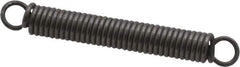 Made in USA - 3/16" OD, 8.23 Lb Max Load, 2.03" Max Ext Len, 0.032" Wire Diam Spring - 11.85 Lb/In Rating, 1.9 Lb Init Tension, 1-1/2" Free Length - Apex Tool & Supply
