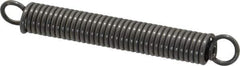 Made in USA - 1/4" OD, 12.33 Lb Max Load, 2.76" Max Ext Len, 0.041" Wire Diam Spring - 12.5 Lb/In Rating, 2.8 Lb Init Tension, 2" Free Length - Apex Tool & Supply