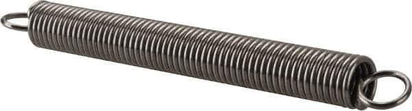 Made in USA - 5/16" OD, 10.26 Lb Max Load, 5.33" Max Ext Len, 0.041" Wire Diam Spring - 3.58 Lb/In Rating, 1.9 Lb Init Tension, 3" Free Length - Apex Tool & Supply