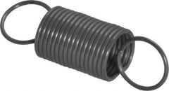 Made in USA - 3/8" OD, 4.02 Lb Max Load, 2.62" Max Ext Len, 0.032" Wire Diam Spring - 2.55 Lb/In Rating, 0.5 Lb Init Tension, 1-1/4" Free Length - Apex Tool & Supply