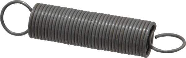 Made in USA - 3/8" OD, 5.23 Lb Max Load, 4.92" Max Ext Len, 0.035" Wire Diam Spring - 1.58 Lb/In Rating, 0.62 Lb Init Tension, 2" Free Length - Apex Tool & Supply