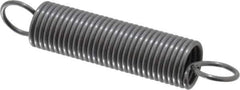 Made in USA - 3/8" OD, 3.51 Lb Max Load, 3.89" Max Ext Len, 0.041" Wire Diam Spring - 3.69 Lb/In Rating, 1.35 Lb Init Tension, 2" Free Length - Apex Tool & Supply