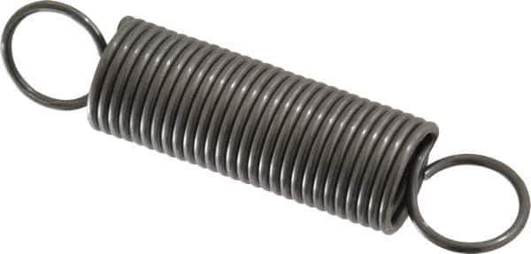 Made in USA - 3/4" OD, 20.24 Lb Max Load, 7.17" Max Ext Len, 0.072" Wire Diam Spring - 4.62 Lb/In Rating, 3.25 Lb Init Tension, 3-1/2" Free Length - Apex Tool & Supply