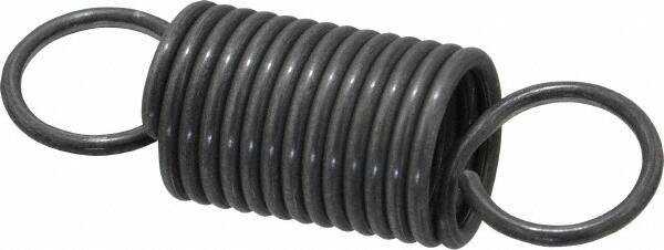 Made in USA - 3/4" OD, 27.61 Lb Max Load, 3.83" Max Ext Len, 0.08" Wire Diam Spring - 17.02 Lb/In Rating, 4.9 Lb Init Tension, 2-1/2" Free Length - Apex Tool & Supply