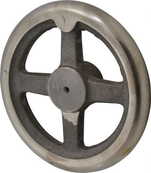 Morton Machine Works - 6", 4 Spoke Straight Handwheel - 1.6" Hub, Cast Iron, Plain Finish - Apex Tool & Supply