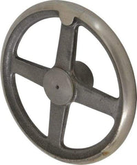 Morton Machine Works - 10", 4 Spoke Straight Handwheel - 2.3" Hub, Cast Iron, Plain Finish - Apex Tool & Supply