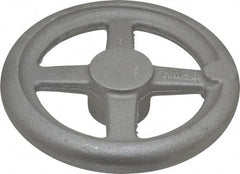 Morton Machine Works - 6", 4 Spoke Straight Handwheel - 1.6" Hub, Aluminum, Plain Finish - Apex Tool & Supply