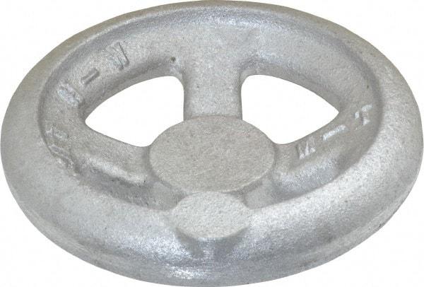Morton Machine Works - 4", 4 Spoke Offset Handwheel - 1.3" Hub, Aluminum, Plain Finish - Apex Tool & Supply