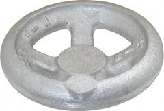Morton Machine Works - 4", 4 Spoke Offset Handwheel - 1.3" Hub, Aluminum, Plain Finish - Apex Tool & Supply