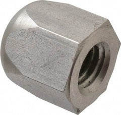 Morton Machine Works - 1/2-13" UNC, 7/8" Width Across Flats, Uncoated, Stainless Steel Acorn Nut - 15/16" Overall Height, Grade 303, TCMAI - Apex Tool & Supply