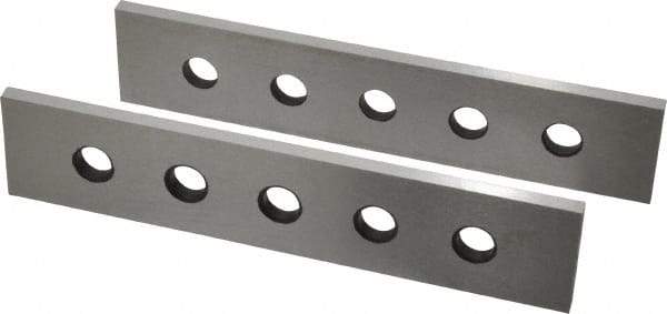 Value Collection - 6" Long x 1-1/4" High x 3/16" Thick, Tool Steel Two Face Parallel - 0.0003" Parallelism, Sold as Individual - Apex Tool & Supply