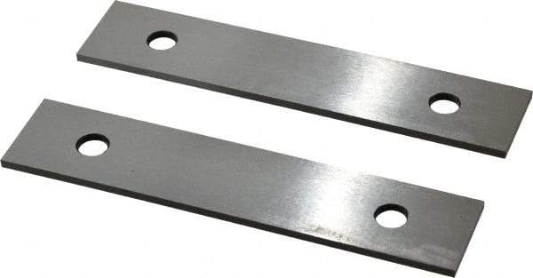 Value Collection - 6" Long x 1-1/4" High x 1/8" Thick, Tool Steel Parallel - 0.0002" Parallelism, Sold as Matched Pair - Apex Tool & Supply