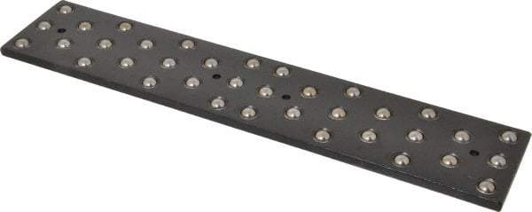 TE-CO - 12" Ball Bearing Parallels - 36 Balls, 1/4" Thick, 2-1/2" Plate Width, 3/8" Ball Diam, Black Oxide - Apex Tool & Supply