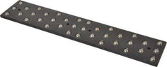 TE-CO - 12" Ball Bearing Parallels - 36 Balls, 1/4" Thick, 2-1/2" Plate Width, 3/8" Ball Diam, Black Oxide - Apex Tool & Supply