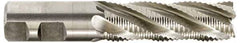Hertel - 2" Diam, Coarse Pitch, 4" LOC, 8 Flute Cobalt Roughing Square End Mill - Uncoated, 7-3/4" OAL, 2" Shank Diam, Single End, 30° Helix - Apex Tool & Supply