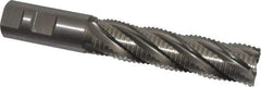 Hertel - 1" Diam, Coarse Pitch, 4" LOC, 5 Flute Cobalt Roughing Square End Mill - Uncoated, 6-1/2" OAL, 1" Shank Diam, Single End, 30° Helix - Apex Tool & Supply