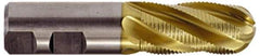 Hertel - 3/4" Diam, Coarse Pitch, 1-5/8" LOC, 4 Flute Cobalt Roughing Ball End Mill - TiCN Finish, 3-7/8" OAL, 3/4" Shank Diam, Single End, Centercutting, 30° Helix - Apex Tool & Supply