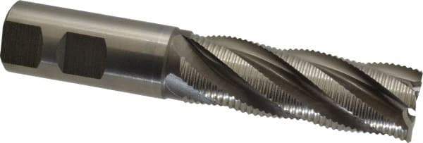 Hertel - 1" Diam, Fine Pitch, 3" LOC, 5 Flute Cobalt Roughing Square End Mill - Uncoated, 5-1/2" OAL, 1" Shank Diam, Single End, 30° Helix - Apex Tool & Supply