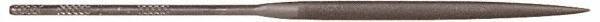 Grobet - 5-1/2" Needle Precision Swiss Pattern Marking File - Round Handle - Apex Tool & Supply