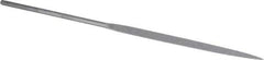 Grobet - 6-1/4" Needle Precision Swiss Pattern Marking File - Round Handle - Apex Tool & Supply