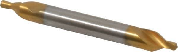 Guhring - 1.6mm Body Diam, 60°, 35.5mm OAL, High Speed Steel Spotting Drill - Apex Tool & Supply