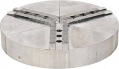 H & R Manufacturing - 11" Chuck Capacity, 1.5mm x 60° Serrated Attachment, Round Soft Lathe Chuck Jaw - 3 Jaws, Aluminum, 1.181" Btw Mount Hole Ctrs, 5" Long x 12" Wide x 2" High, 0.63" Groove, 12mm Fastener - Apex Tool & Supply