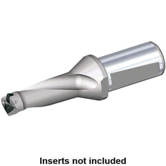 Kennametal - 127mm Max Drill Depth, 2.5xD, 66mm Diam, Indexable Insert Drill - 2 Inserts, 50mm Shank Diam, Whistle Notch Shank - Apex Tool & Supply