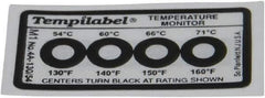 Tempil - 54/60/66/71°C Temp Indicating Label - Apex Tool & Supply