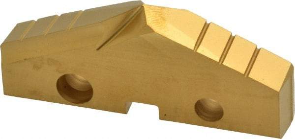 Allied Machine and Engineering - 2-1/8" Diam x 5/16" Thick, Seat Code 4, 132° Included Angle Spade Drill Insert - TiN Coated, Cobalt, Grade Super Cobalt, Series GEN2 T-A - Apex Tool & Supply