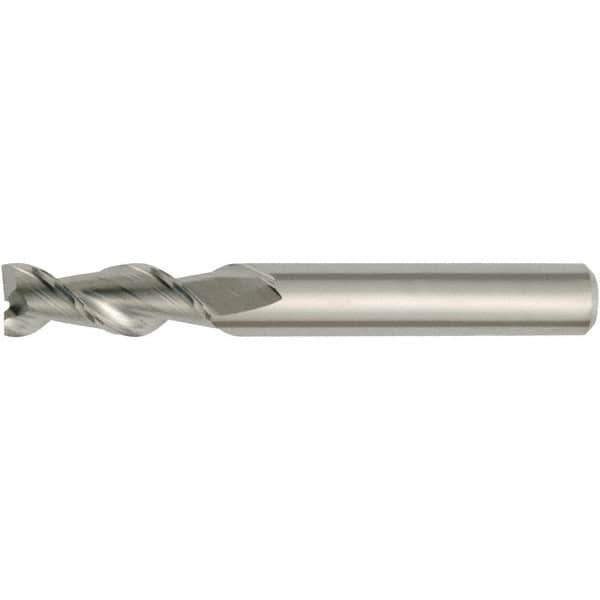 Kennametal - 0.551", 2 Flute, Single End, Solid Carbide, Corner Chamfer End Mill - 83mm OAL, 45° Helix, Right Hand Flute, 32mm LOC, Right Hand Cut - Apex Tool & Supply