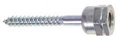 ITW Buildex - 3/8" Zinc-Plated Steel Vertical (End Drilled) Mount Threaded Rod Anchor - 5/8" Diam x 1-1/4" Long, 2,200 Lb Ultimate Pullout, For Use with Steel - Apex Tool & Supply
