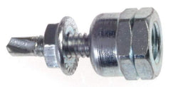 ITW Buildex - 3/8" Zinc-Plated Steel Vertical (End Drilled) Mount Threaded Rod Anchor - 5/8" Diam x 1" Long, 1,510 Lb Ultimate Pullout, For Use with Steel - Apex Tool & Supply