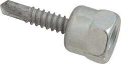 ITW Buildex - 3/8" Zinc-Plated Steel Vertical (End Drilled) Mount Threaded Rod Anchor - 5/8" Diam x 1" Long, 446 Lb Ultimate Pullout, For Use with Steel - Apex Tool & Supply