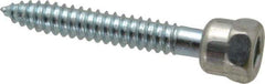 ITW Buildex - 3/8" Zinc-Plated Steel Vertical (End Drilled) Mount Threaded Rod Anchor - 5/8" Diam x 2-1/2" Long, 2,113 Lb Ultimate Pullout, For Use with Wood - Apex Tool & Supply