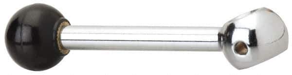 Gibraltar - 1 Offset Arm, 1/4" Hole, Reamed Clamping Handle - 5/8" Hub Diam, 3/4" Ball Diam - Apex Tool & Supply