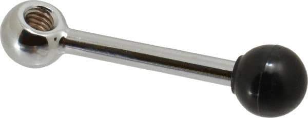 Gibraltar - 1 Offset Arm, 5/16-18" Hole, Tapped Clamping Handle - 5/8" Hub Diam, 3/4" Ball Diam - Apex Tool & Supply