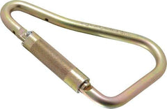 Miller - 400 Lb. Capacity Locking Carabiner - 2 Inch, Screw Lock Gate, Steel - Apex Tool & Supply