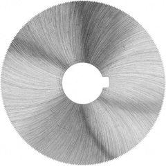 Made in USA - 1-1/4" Diam x 0.023" Blade Thickness, 5/16" Arbor Hole Diam, 98 Teeth, High Speed Steel, Jeweler's Saw - Uncoated - Apex Tool & Supply