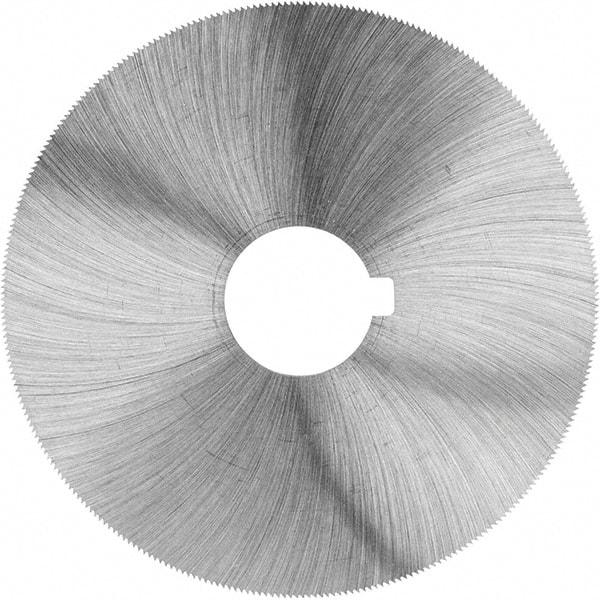 Made in USA - 1-1/2" Diam x 0.01" Blade Thickness, 1/2" Arbor Hole Diam, 140 Teeth, High Speed Steel, Jeweler's Saw - Uncoated - Apex Tool & Supply