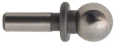 Gibraltar - 1/2" Ball Diam, 5/16" Shank Diam, Steel Inspection Tooling Ball - Press-Fit Shank, 1-1/2" Ball Center to Shank Bottom, 1/2" Ball Center to Shoulder Bottom, with Shoulder - Apex Tool & Supply